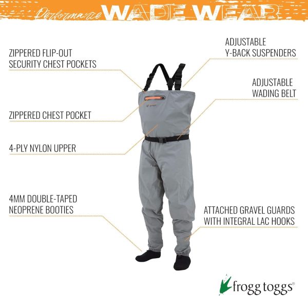 FROGG TOGGS Canyon II Breathable Stockingfoot Chest Wader - Image 5